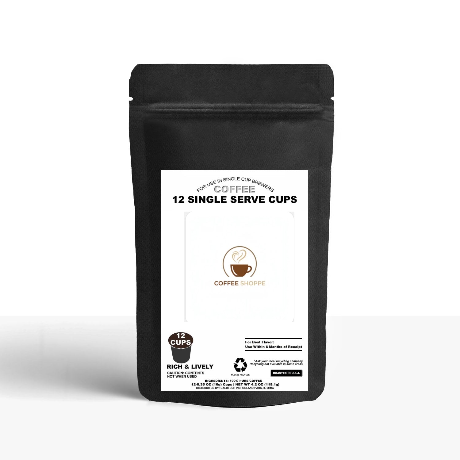 12 Pack Single Serve Coffee Capsules
