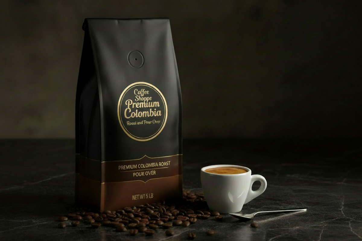 Coffee Shoppe Premium Colombian Roast - Pour Over Coffee